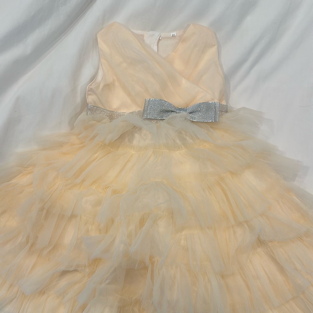 Brand new never worn formal cream tulle dress. Perfect for holidays!